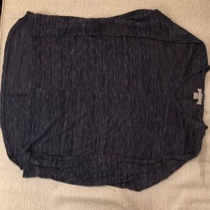 XS heathered navy blue shirt from LOFT